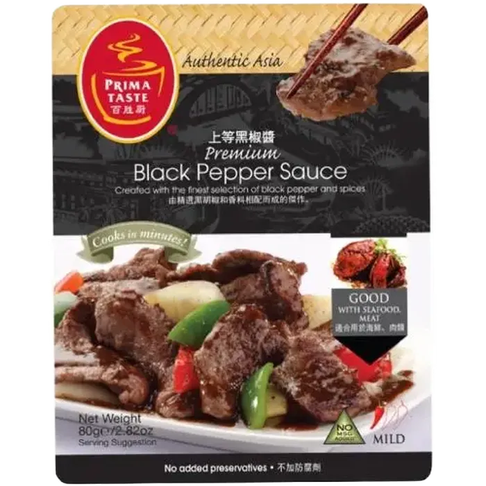 PRIMA TASTE Premium Zwarte Pepersaus 80G
