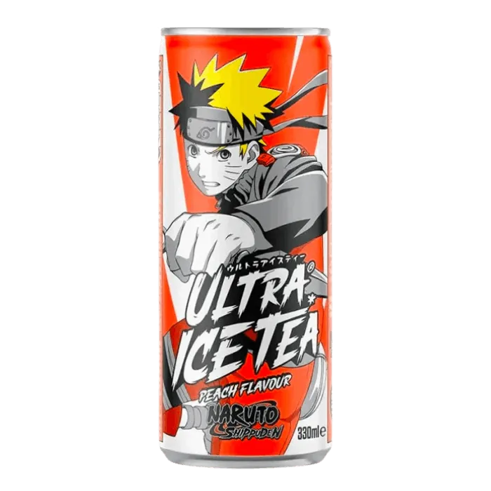 ULTRA ICE TEA BIO Naruto Pfirsich 330ML Pfirsich Eistee in Anime Dose