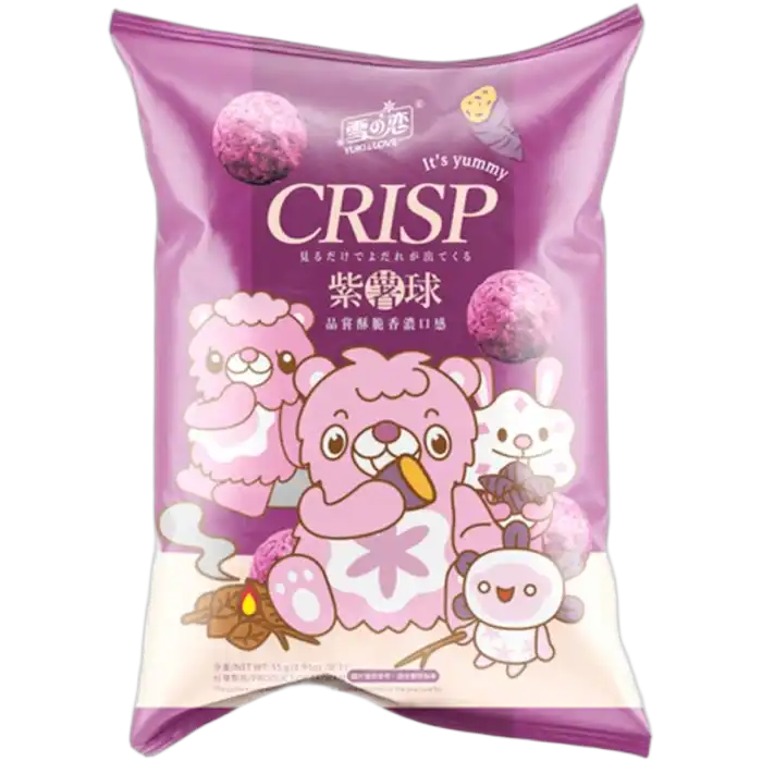 Y&L Corn Crackers Purple Yam 55g