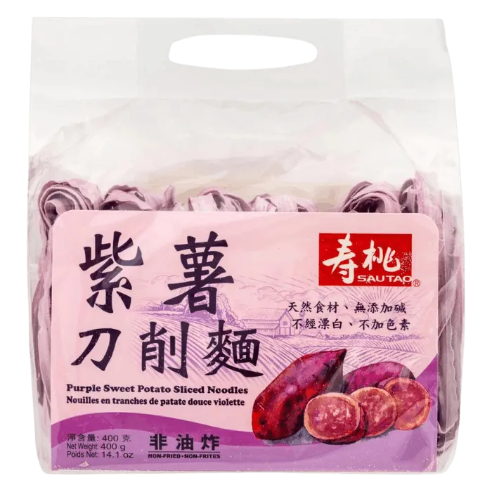 SAU TAO Sliced Noodle Purple Sweet Potato 400G