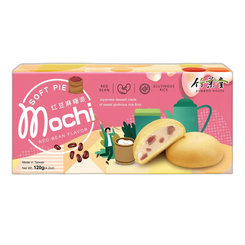 BAMBOO HOUSE Mochi Soft Pie Red Bean flavor 126G