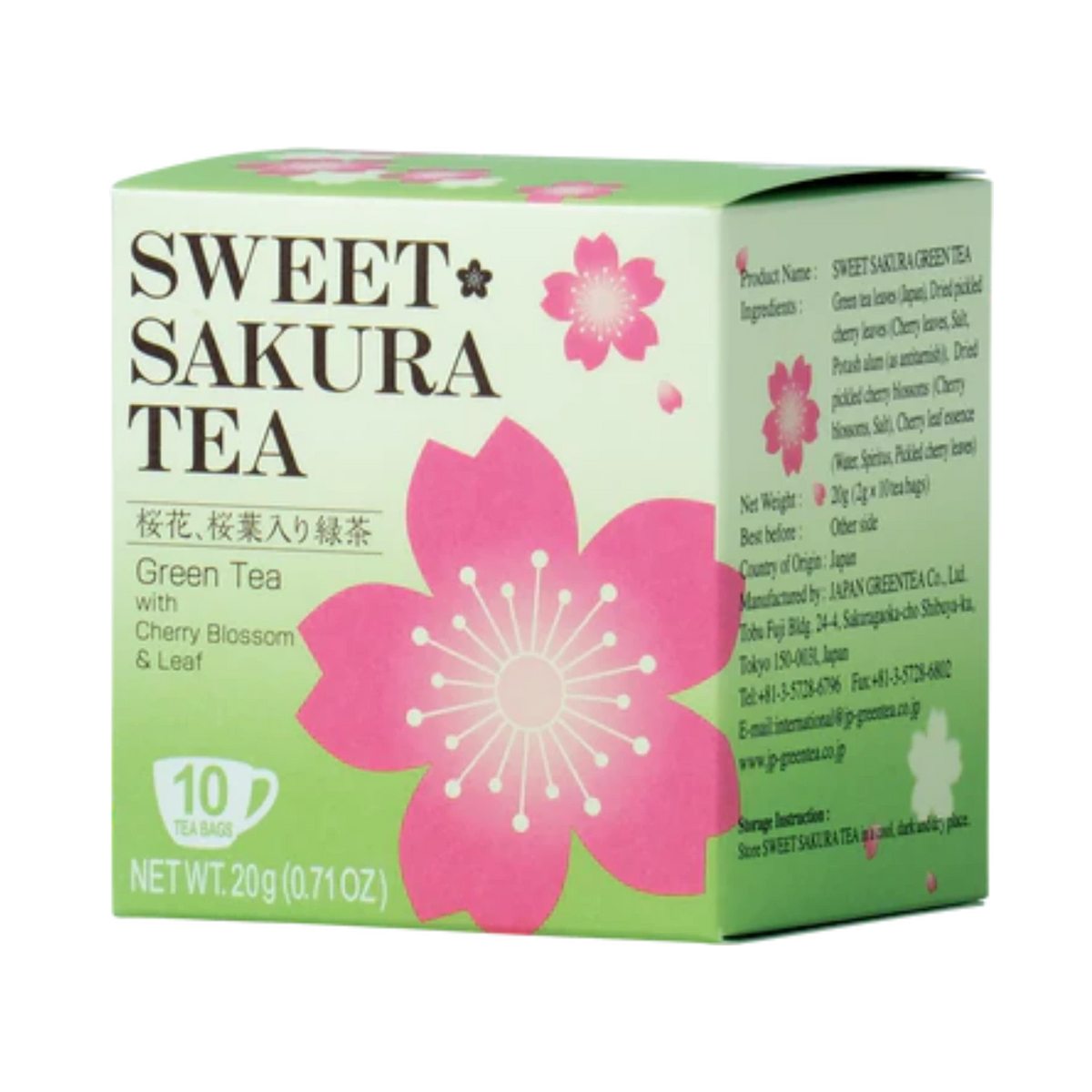 SAKURA Grüner Tee mit Kirscharoma 20G (10x2g)