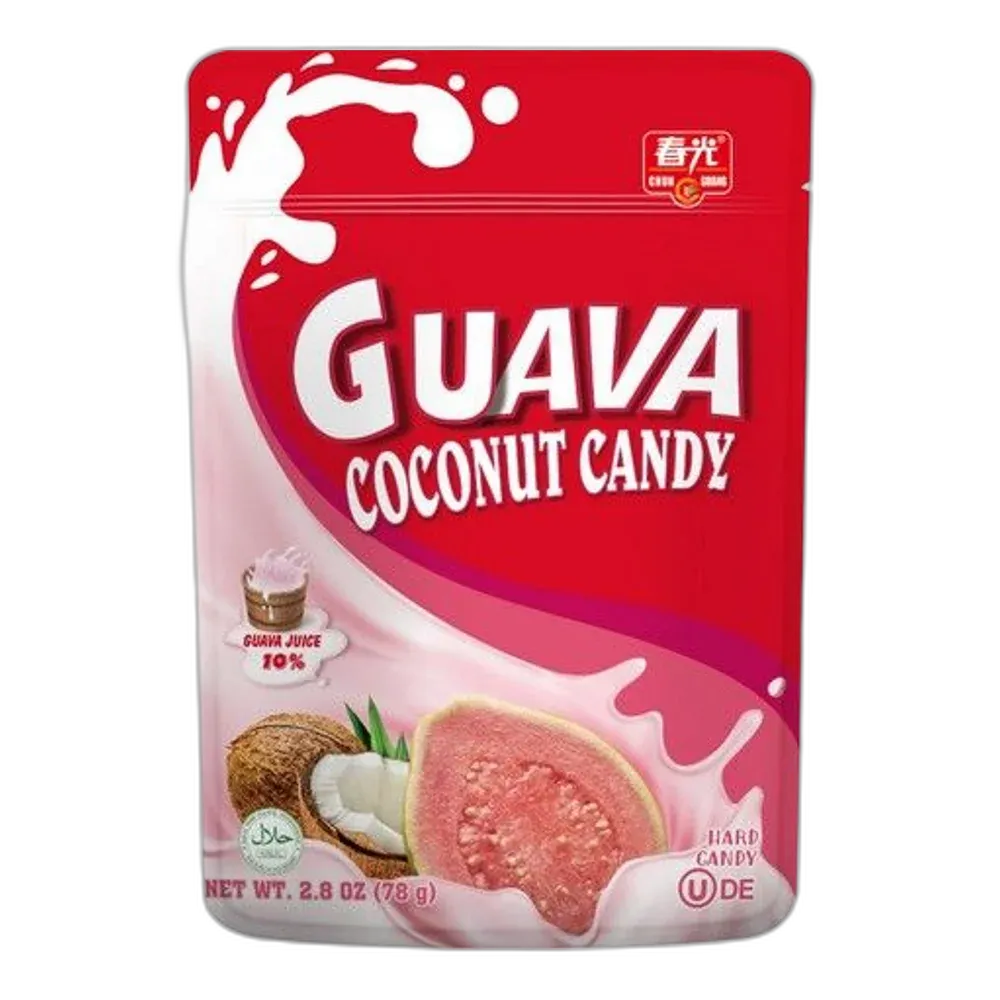 CHUN GUANG Guave Kokossnoepjes – guave-kokossnoepjes 78g