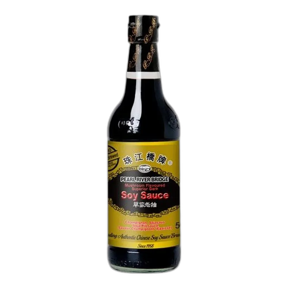 PRB Mushroom Soy Sauce 500ML – Dark soy sauce with mushroom flavor