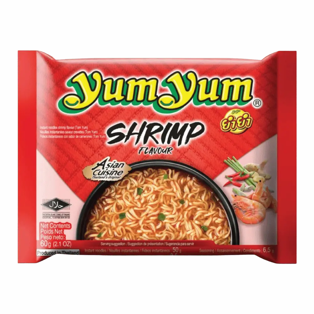 YUM YUM Instant Noedels Garnalen Pk 60G
