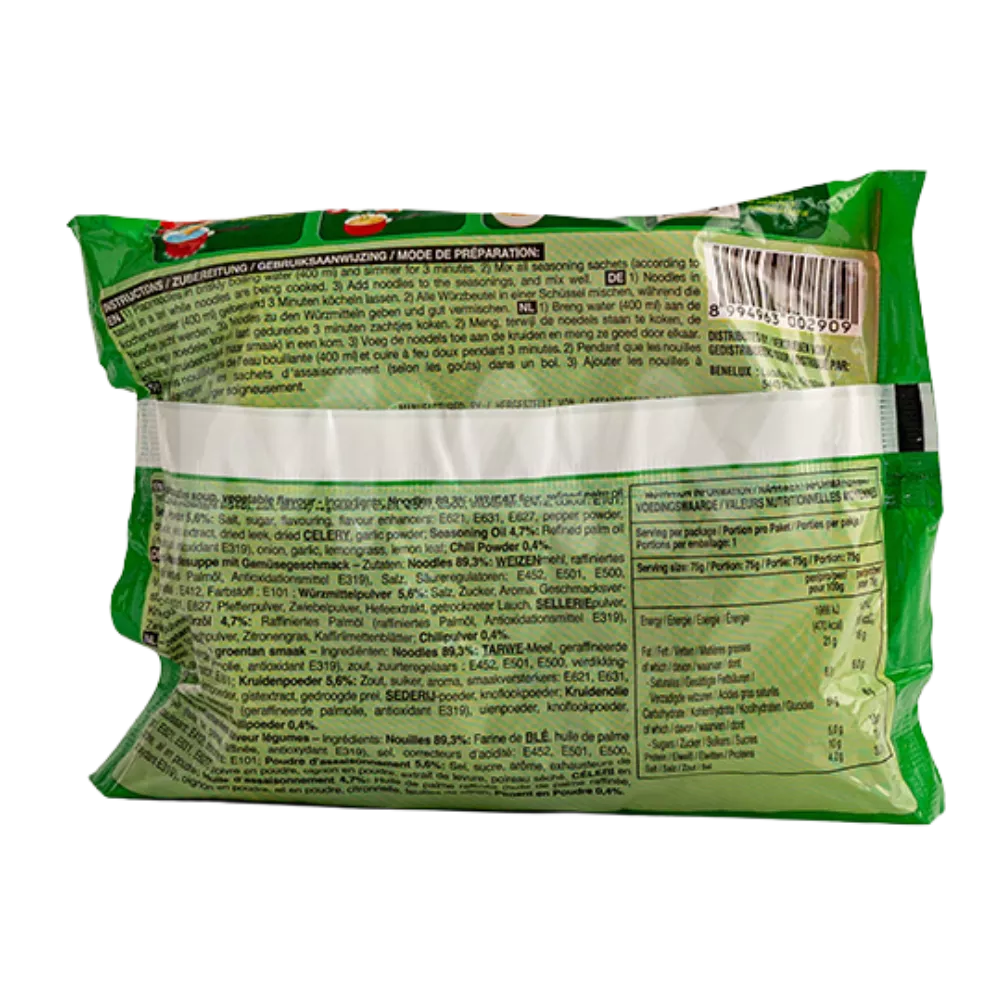 INDOMIE Noedels Plantaardige Instant Noedels Groenten 75G