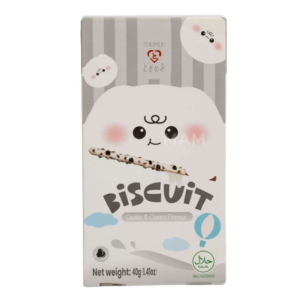 TOKIMEKI Biscuit Cookie & Cream Flavor 40G