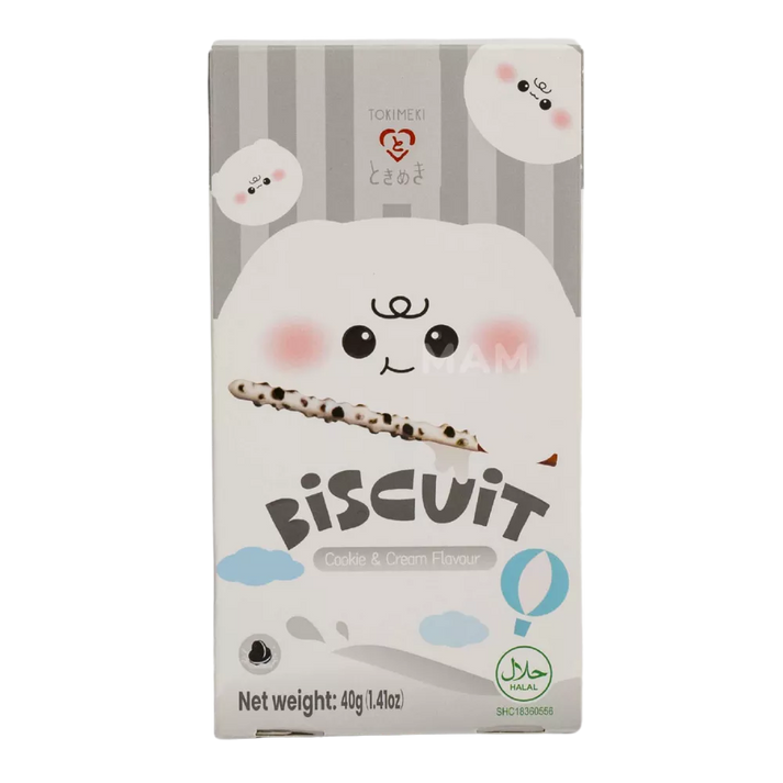 TOKIMEKI Biscuit Cookie & Cream Flavor 40G