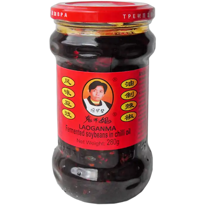 Lao Gan Ma Chilli-Öl mit Schwarzen Bohnen 280G