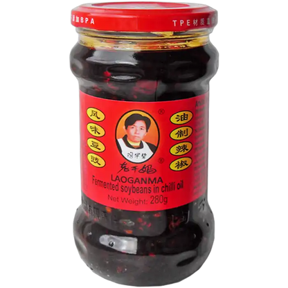 Lao Gan Ma Chilli-Öl mit Schwarzen Bohnen 280G