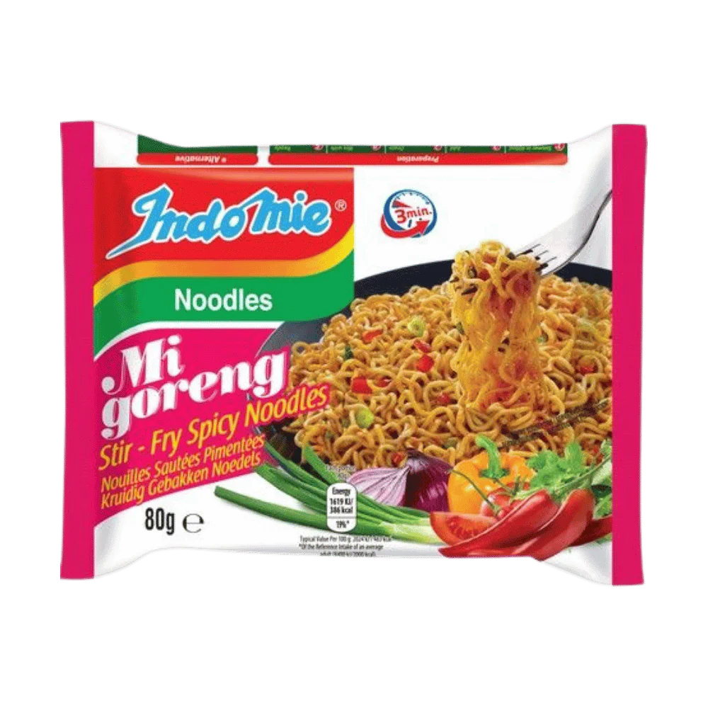 INDOMIE Mi Goreng Pedas Pittig - Gebakken Noedels 80G