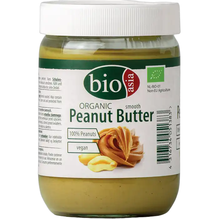 BIOASIA biologische pindakaas VEGAN 500G