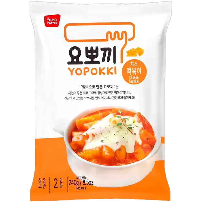 YOUNGPOONG YOPOKKI Rice Cake 240G Tteokbokki Cheese - Cheese