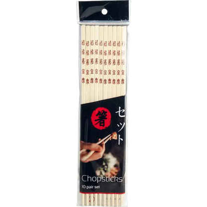 Bamboo chopsticks 25CM 10 pairs