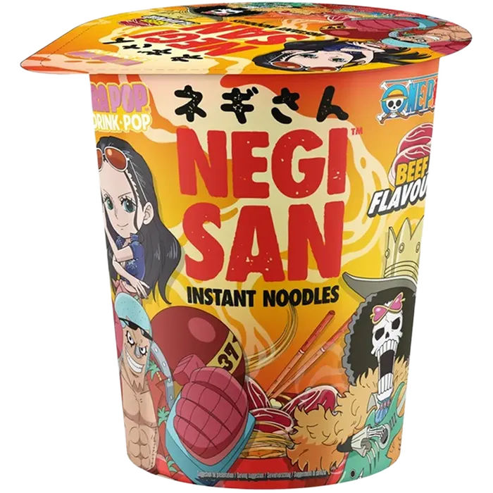 NEGISAN Instant. Cup Noodles One Piece Spicy Beef 65G