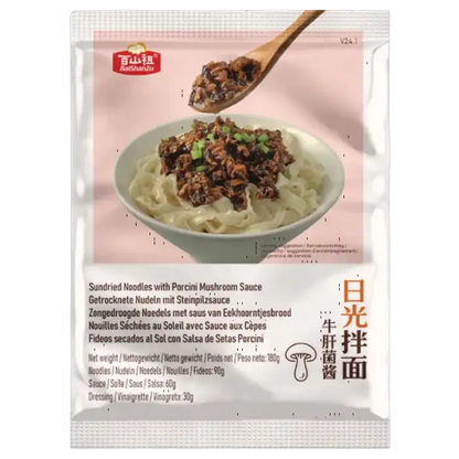 BAISHANZU Dried noodles of porcini mushrooms. 180G