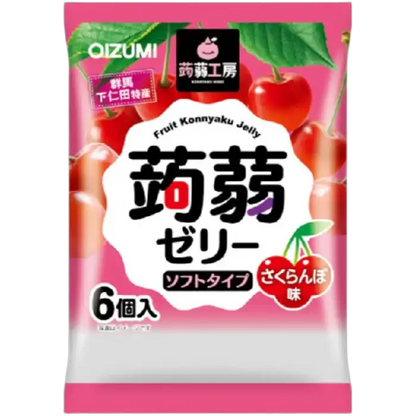 SHIMONITA Konjac Kobo Jelly Cherry Flav. 112G