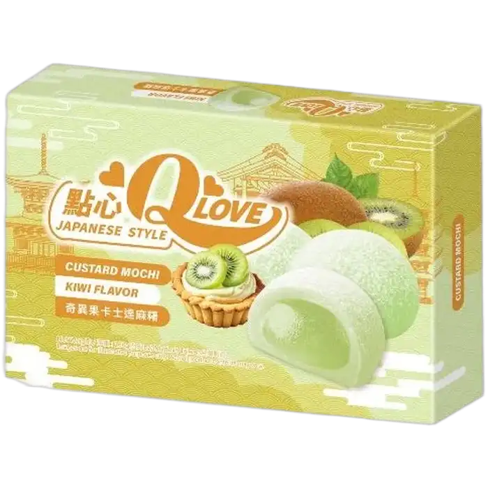 QLOVE Custard Mochi Kiwi 168G