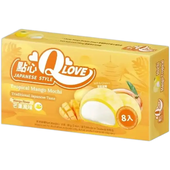 QLove Mini Mochi Tropical Mango 80G