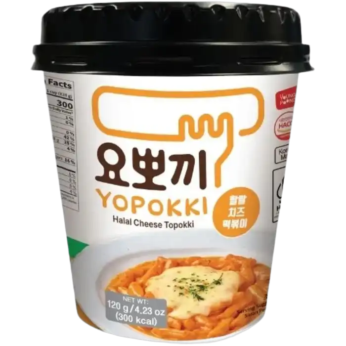 YOPOKKI Ricecake Cup HALAL Cheese 120G