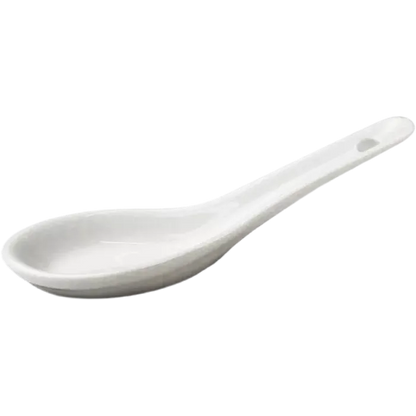 Ceramic spoon white 12.5cm