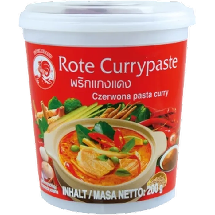 COCK BRAND Rote Curry Paste 200G Thai Currypaste