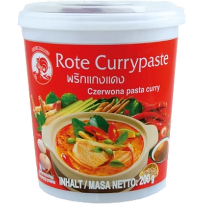 COCK BRAND Rote Curry Paste 200G Thai Currypaste