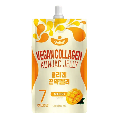 DELIEF Kollagen Konjak Jelly Mango 120g Veganer Mango Jelly Snack