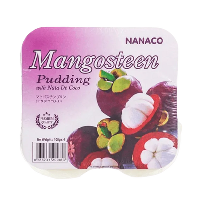 NANACO Mangosteen Pudding 432G Tropisches Dessert mit Nata de Coco