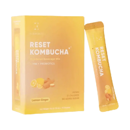 EVERDAZE Reset Kombucha Lemon Ginger 10x5g Kombucha Getränkepulver