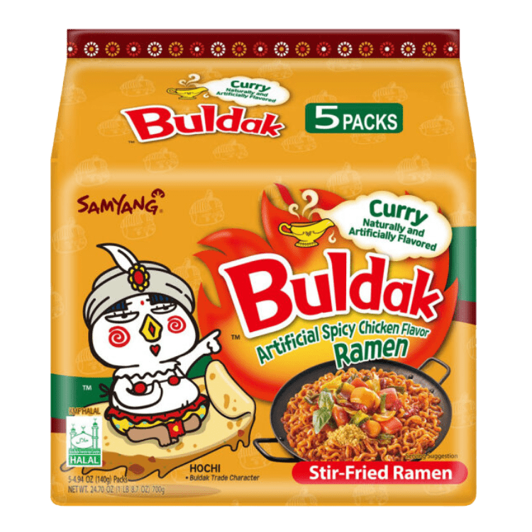 SAMYANG Buldak Curry Hot Chicken Ramen 5x140G