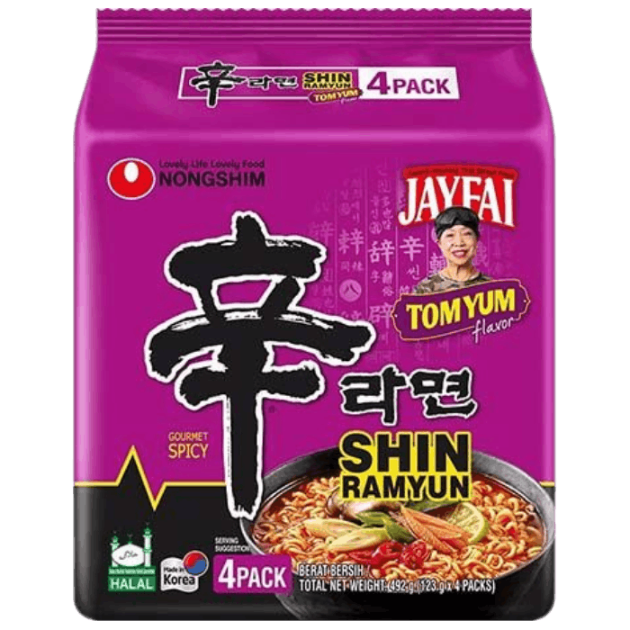 NONGSHIM Shin Ramyun Tom Yum Scharfe Instant Nudeln 4x123g