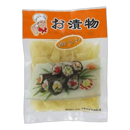 Witte Sushi Gember 150g – LV ZHENG FOOD | Ingemaakte gemberplakken voor de Aziatische keuken