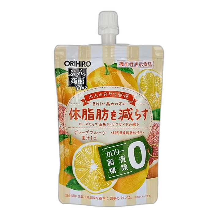 ORIHIRO Prunto Plus 130G Konjac Jelly Grapefruit