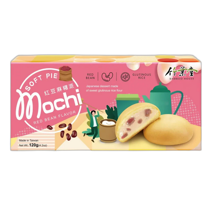BAMBOO HOUSE Mochi Soft Pie Red Bean flavor 126G