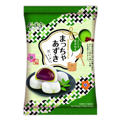 BAMBOEHUIS Matcha Rode Bonen Mochi 120G