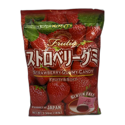 KASUGAI fruitgom aardbeiensmaak 102G
