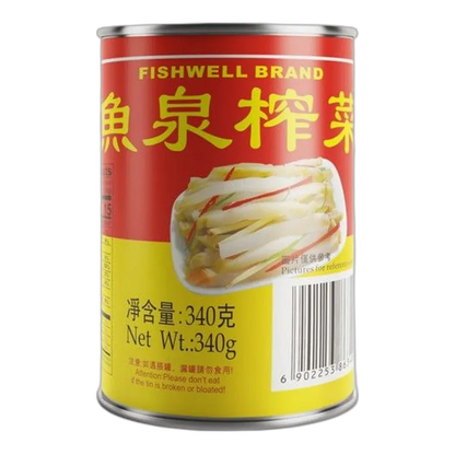 FISH WELL Tsa Tsai – Pickled Mustard Stems 340g | Spicy and spicy