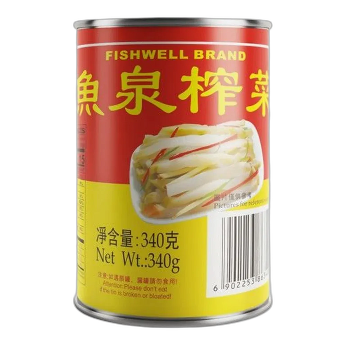 FISH WELL Tsa Tsai – Pickled Mustard Stems 340g | Spicy and spicy