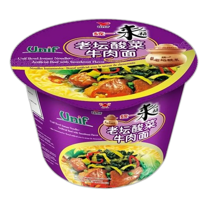 UNIF Instant Noodle Bowl Sauerkraut Beef 125G