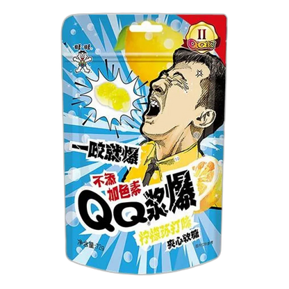 WANT WANT Gummy Lemon Soda – fruit gum with filling 72g