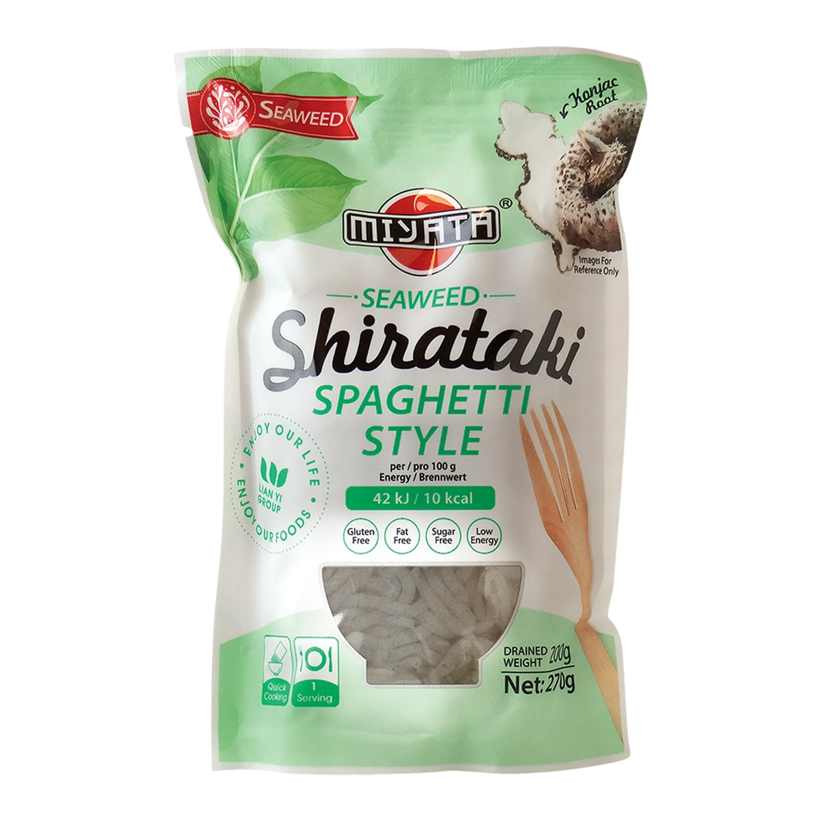 MIYATA Shirataki Nudeln m. Seealgen Geschm. 200G