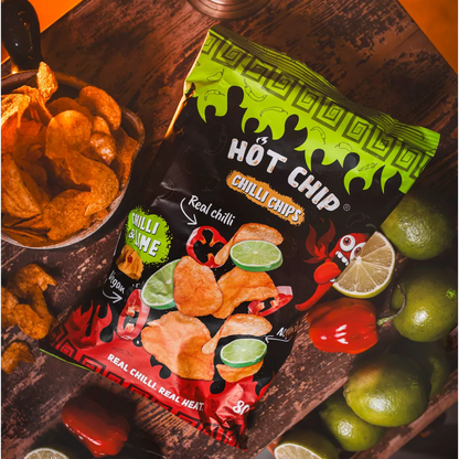 HOT CHIP Potato Chips Chilli & Lime 80G