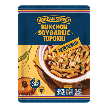KOREAANSE STRAAT Topokki Soja Knoflook, 163G