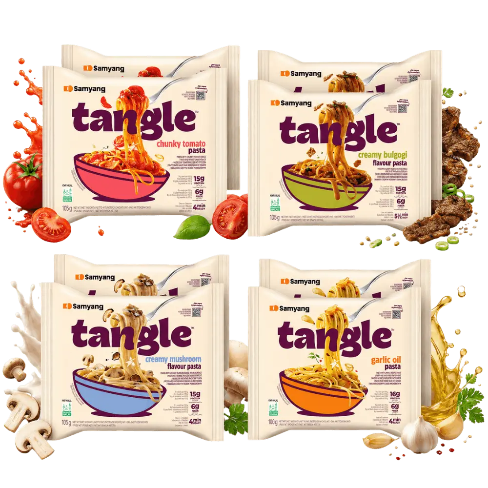 SAMYANG Tangle K Food Pasta Bundle 8x Korean Instant Pasta Mix